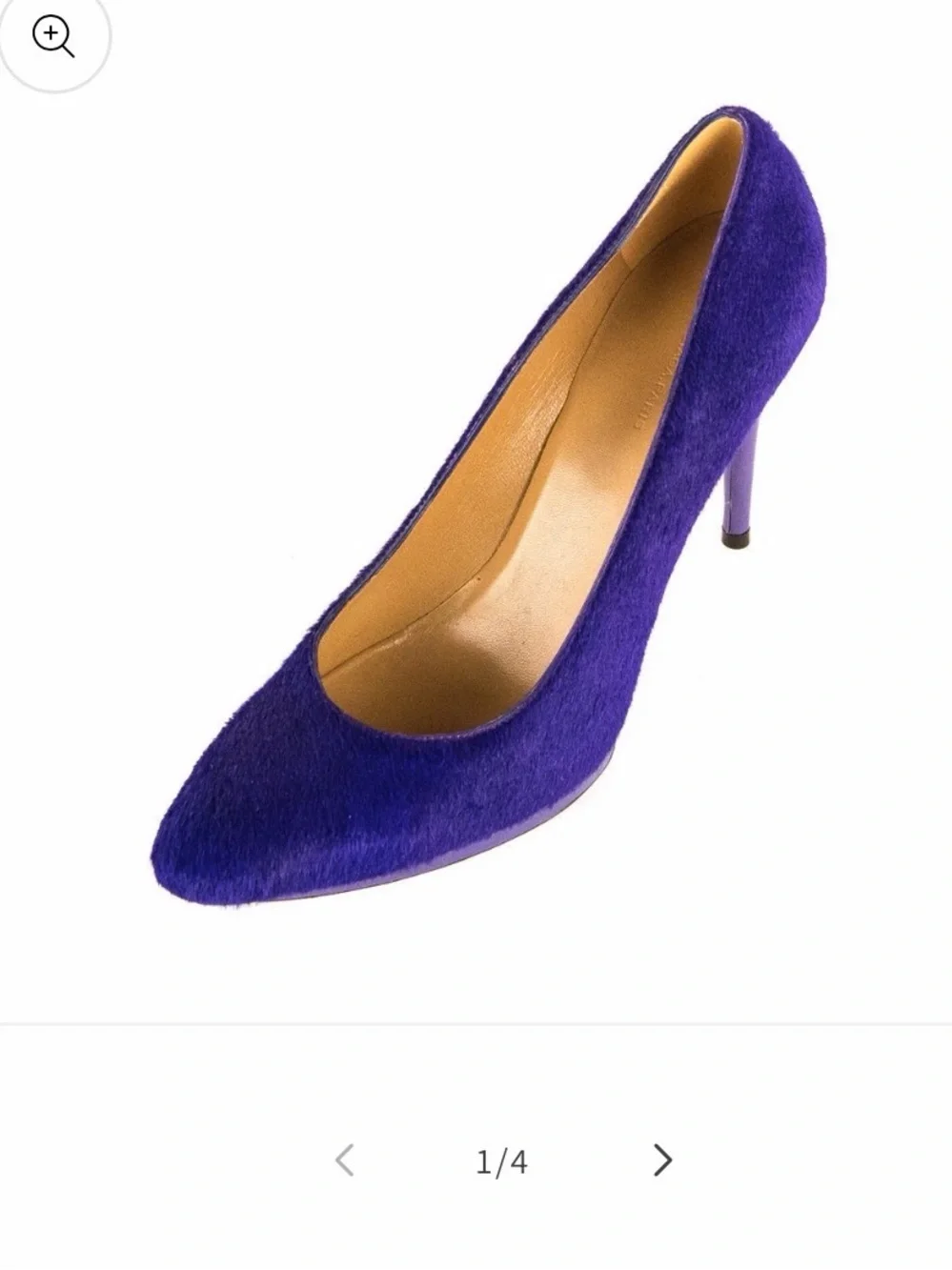 Balenciaga violet pony hair heels sz 39 stunning $795